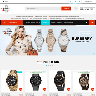 Online horloges kopen bij de horloge specialist  | Watches4Watch
