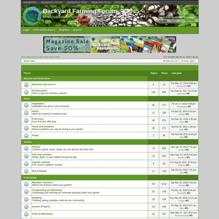 Backyard Farming Forum â€¢ Index page