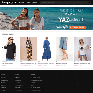 Kampanyon | Tüm Alışveriş Siteleri - Moda, Giyim ve Güzellik