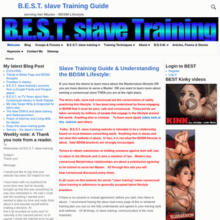 B.E.S.T. Slave Training Guide; Understanding the BDSM Lifestyle