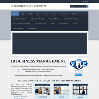 IB Business Management - IB Business Management