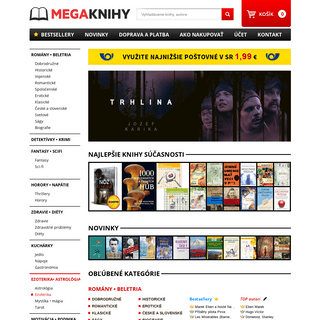 MegaKnihy.sk - LevnÃ© Knihy Online - Megaknihy.sk