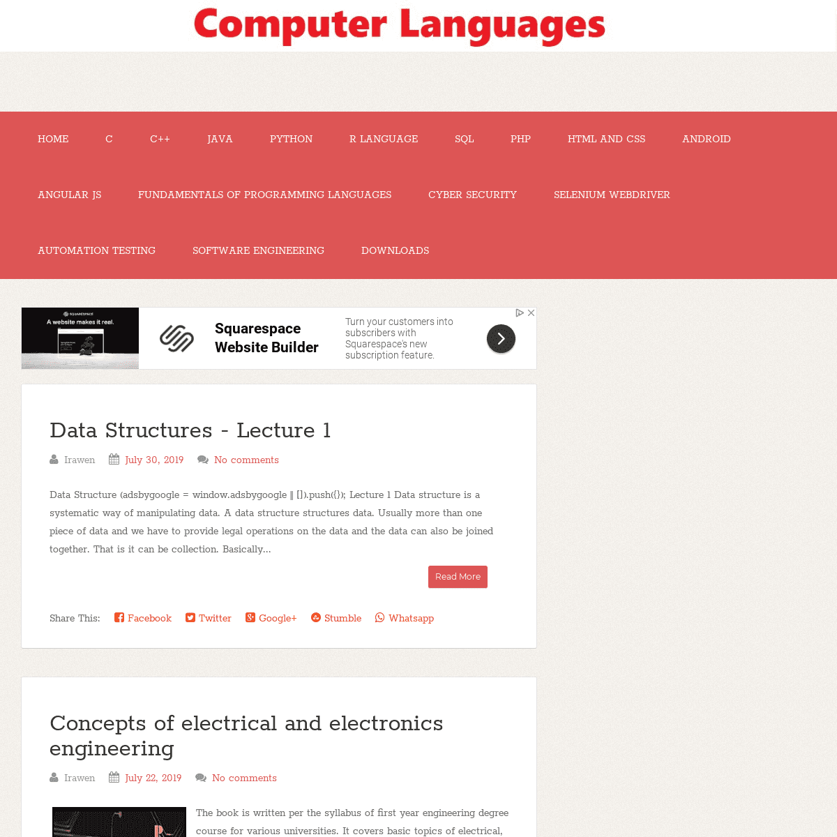                                                                                  Computer Languages