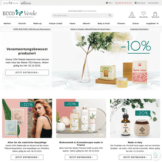 Ecco Verde - Ihr Bio- und Naturkosmetik Onlineshop
