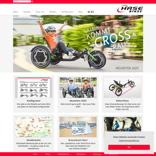 Startseite – Liegeräder, Tandems, E-Bikes, Handbikes