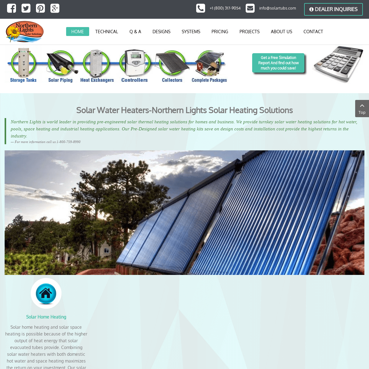 Solar Water Heater Panels & Collector| Northern Lights Solar Solutions