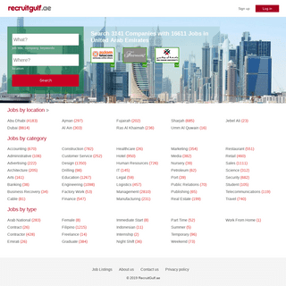Jobs in the United Arab Emirates, job search - RecruitGulf.ae