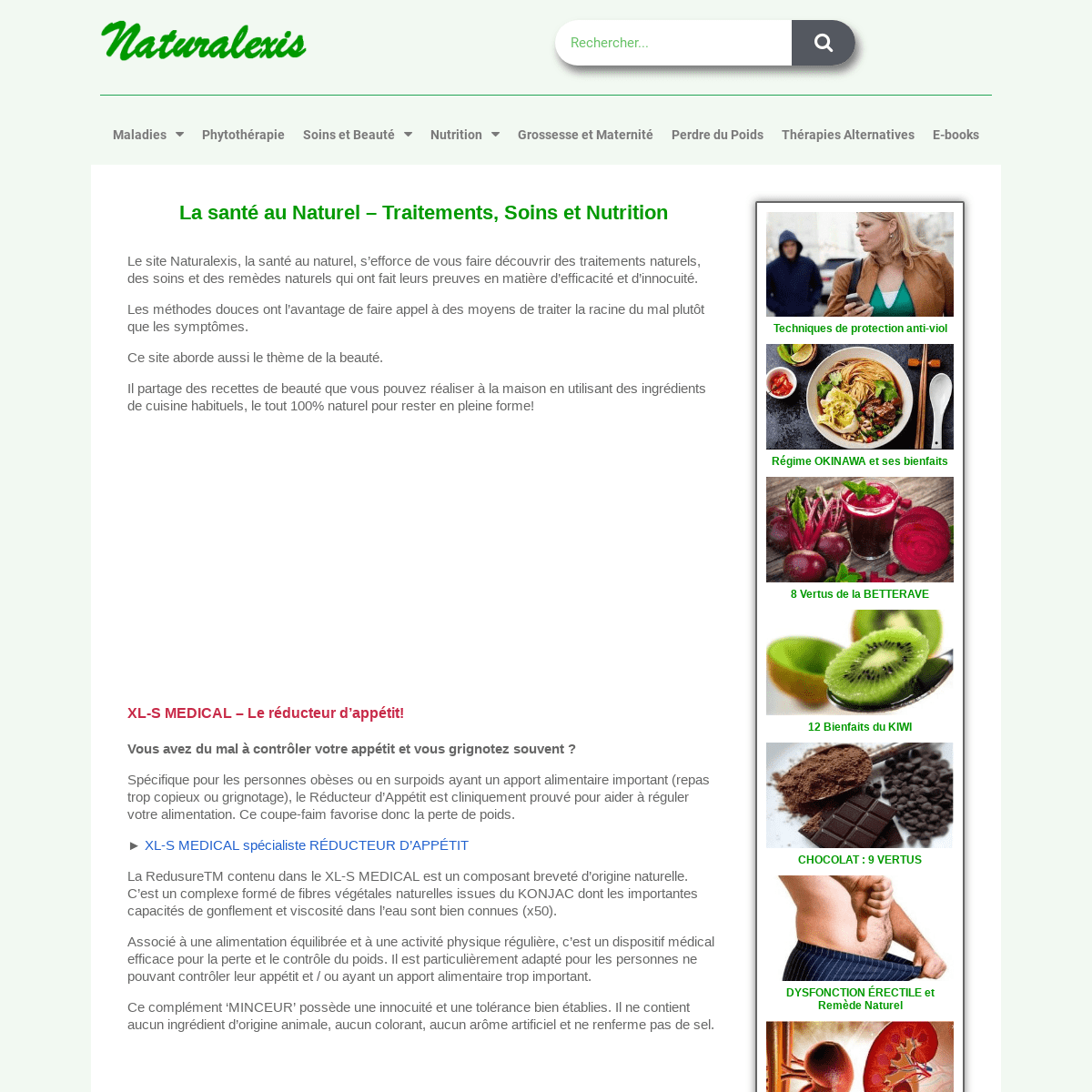 La santé au Naturel - Traitements, Soins et Nutrition | Naturalexis