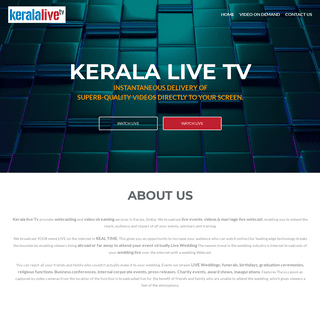 Kerala Live Tv – Broadcast YOUR event LIVE on the internet in REAL TIME in REAL TIME