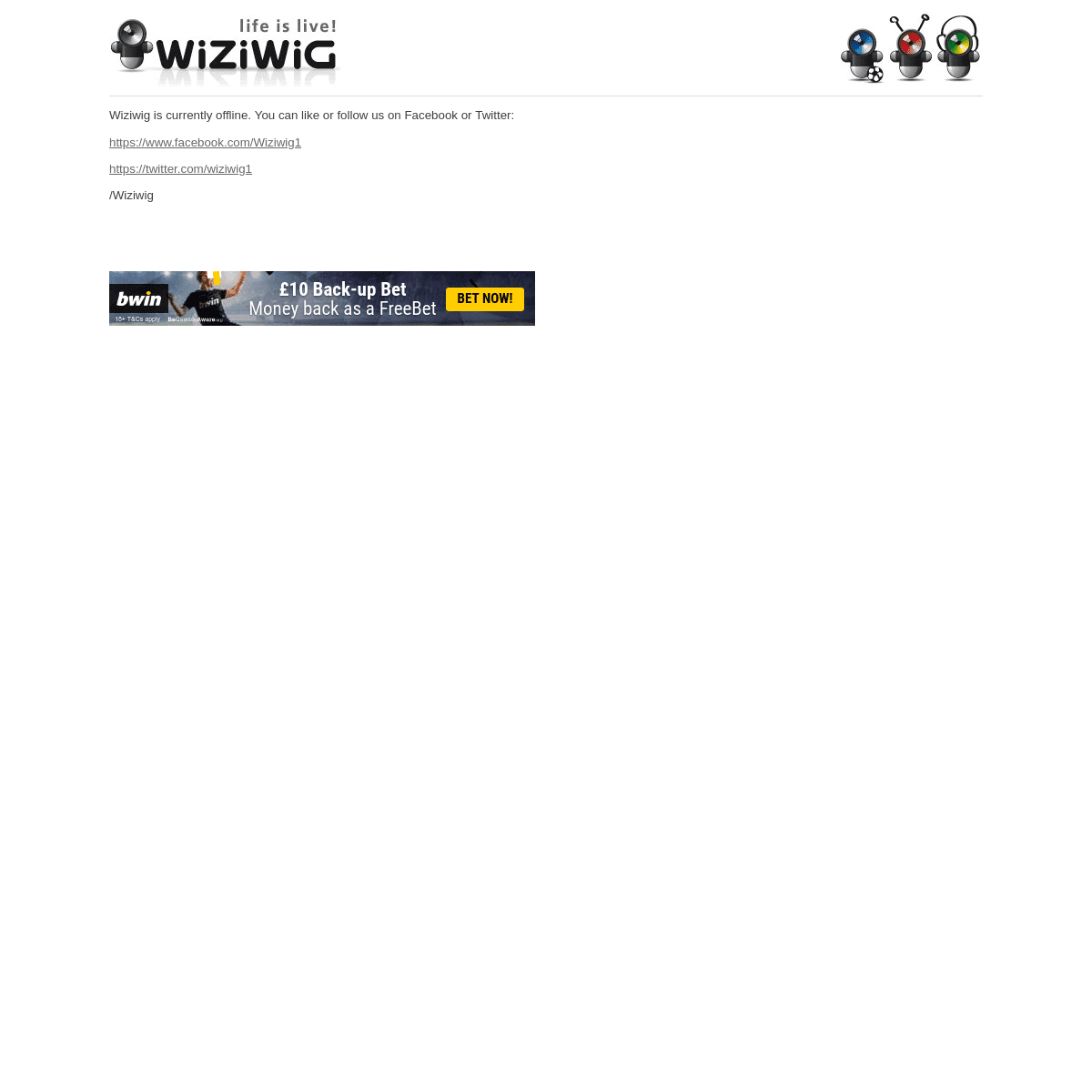 Wiziwig.tv | Free Live Sports Streams on your PC. Watch Live Football, MLB, NBA, NHL, NFL and more...