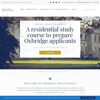 Homepage - Oxbridge Applications