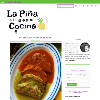 La PiÃ±a en la Cocina - Embracing my Mexican heritage and sharing all the wonderful flavors, colors and foods I grew up with. Jo