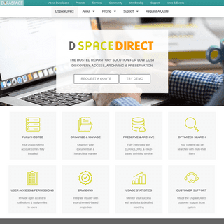 DSpaceDirect - Hosted Repository Solution