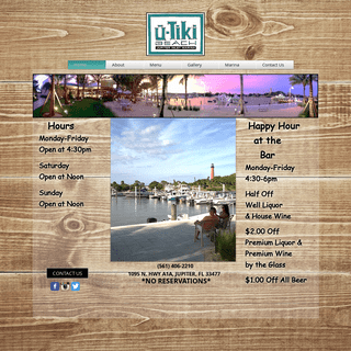U-Tiki Beach Waterfront Restaurant & Bar Jupiter, FL