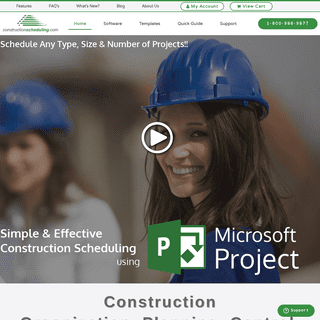 Construction Scheduling Software & Templates using Microsoft Project