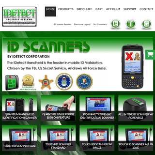 ID Scanners » Identification Scanning Systems » IDetect