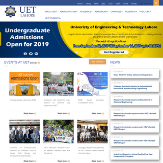 UET Lahore | University of Engineering and Technology