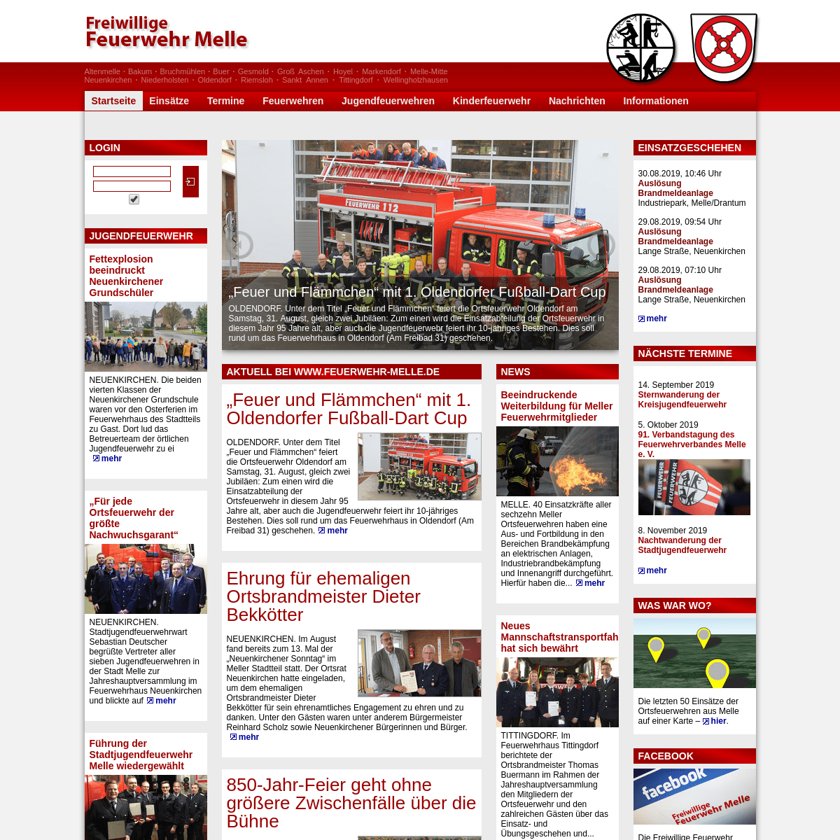 Feuerwehr Melle:  Feuerwehr der Stadt Melle im Landkreis Osnabrück (Niedersachsen)