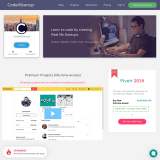 Code4Startup - Learn Ruby on Rails, AngularJS, NodeJS, Ionic, HTML5, CSS3 by cloning Real-life Startups
