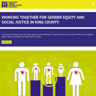Coalition | Working together for gender equity and social justice in King County.