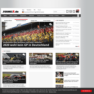 Formel 1 live, Formel-1-Ergebnisse, Formel-1-Termine, F1-News - Formel1.de