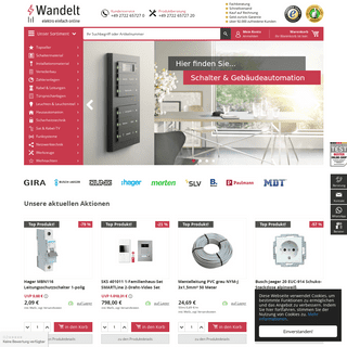 Elektromaterial günstig kaufen: Elektro Wandelt Online-Shop