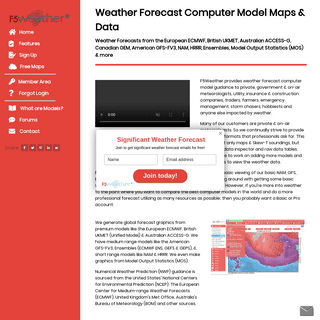 F5Weather Weather Forecasts & Models ECMWF UKMET ACCESS GEM