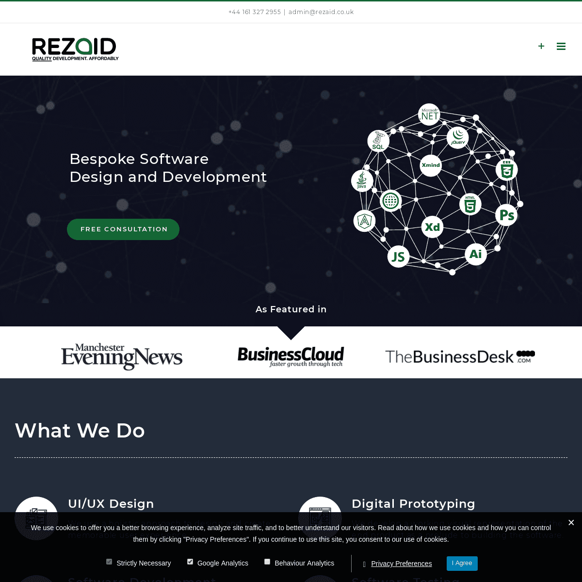 Custom Bespoke Software Development Company - UK | Rezaid