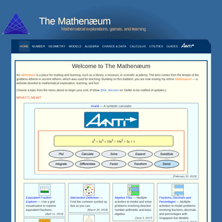 The Mathenæum