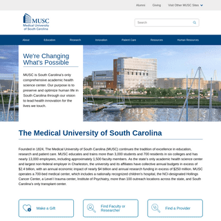 The Medical University of South Carolina - MUSC - Charleston, SC
