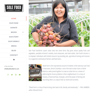 Sole Food Street Farms | We turn parking lots and vacant land into high production farms to employ people facing barriers