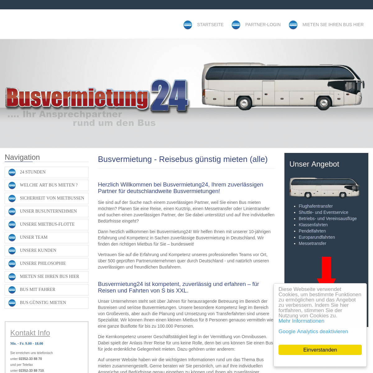 Busvermietung24 - Busvermietung - Günstig Reisebus mieten mit Fahrer