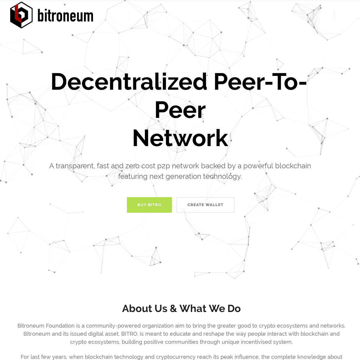 Bitroneum – Decentralized Peer-to-Peer Network