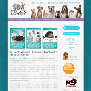 Veterinary Clinic & Pet Health - Nashville TN - 5 Points Animal Hospital
