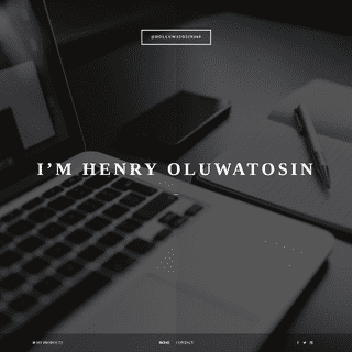 Personal Resume - Henry Oluwatosin