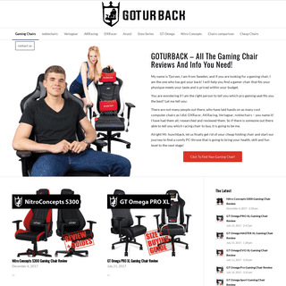 Gaming Chair ▷ Reviews, Size & Buying Guides on GOTURBACK.UK!