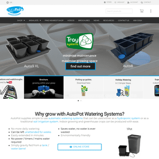 Automatic Watering & Irrigation Systems | AutoPot Watering Systems UK
