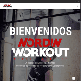 NORDIN WORKOUT - La web del Street Workout más actualizada
