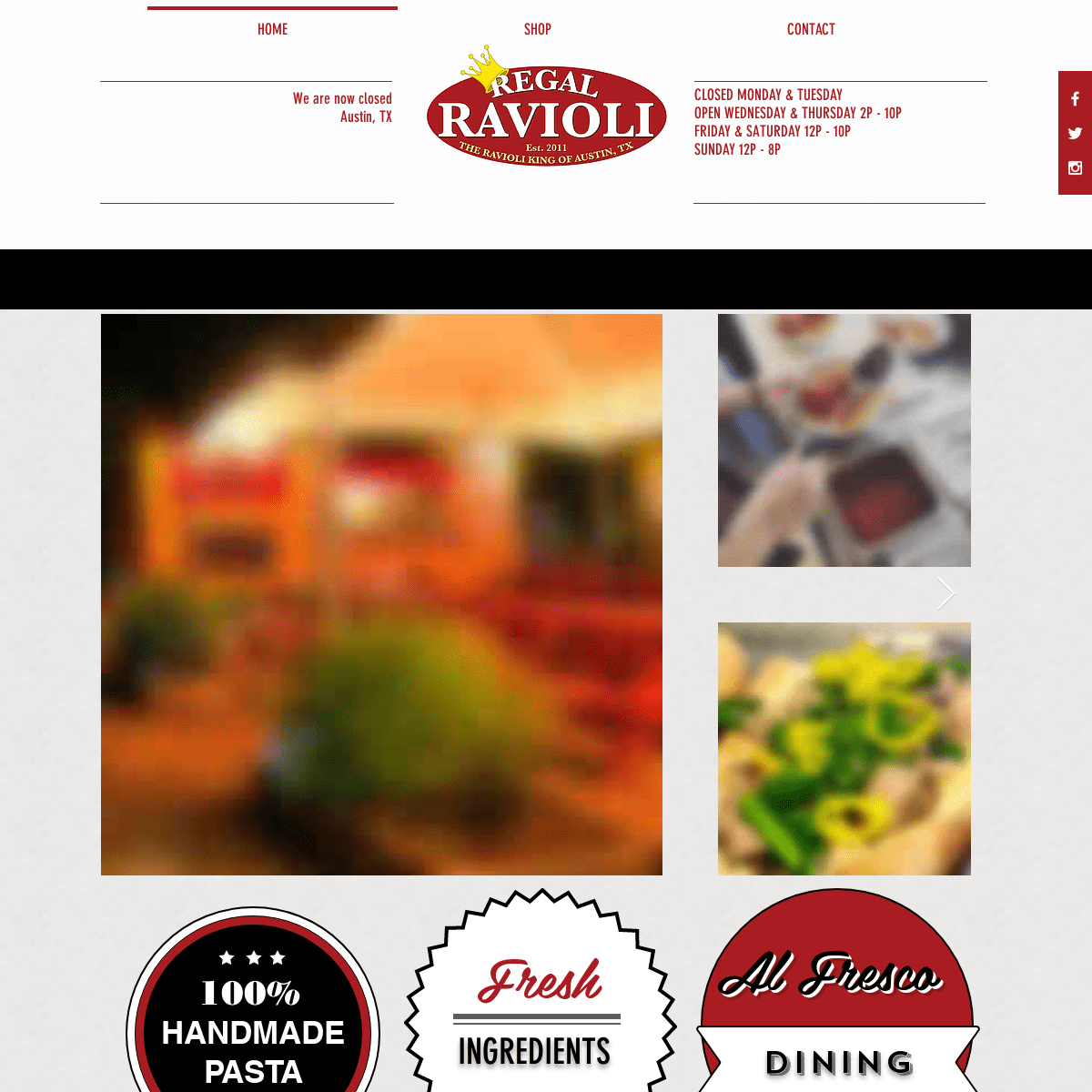 Regal Ravioli | Italian Food - Austin, TX