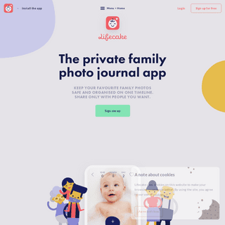 Kids’ photo journal for family | Lifecake
