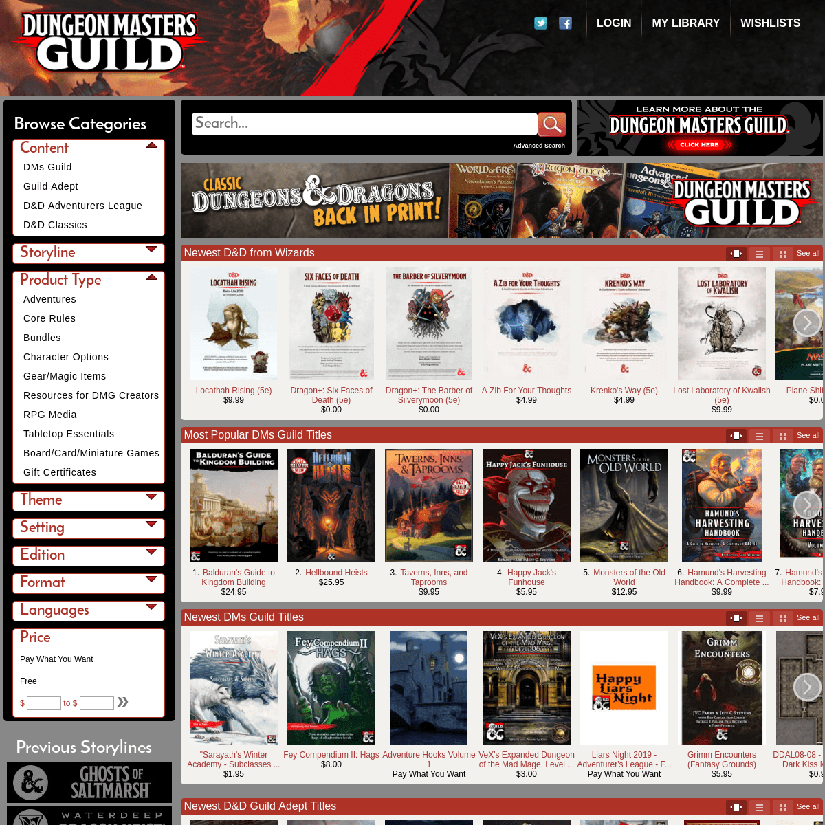 Dungeon Masters Guild - 