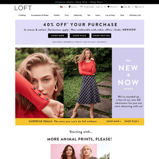 LOFT- Women's Clothing, Petites, Dresses, Pants, Shirts, Sweaters