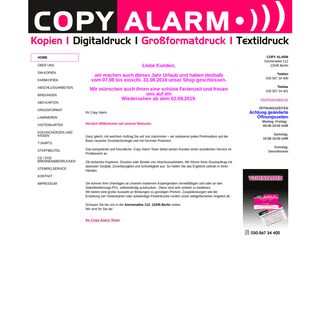 Home - Copyshop-Copy Alarm in Berlin Neukölln