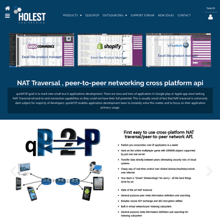 NAT Traversal c++ , .NET , java, objective C API - HOLEST Engineering