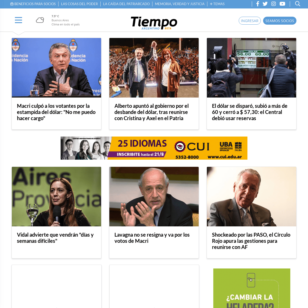 Portada | Tiempo Argentino | Tiempo Argentino