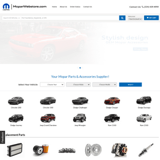 Shop Chrysler Jeep Dodge Ram Parts Online | MOPAR Parts Web Store