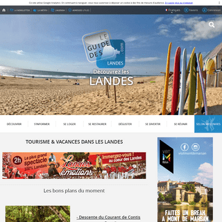 Tourisme, Vacances & Locations dans les Landes, Guide des Landes