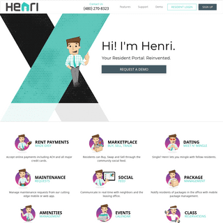 Welcome to Henri | Your Resident Portal. Reinvented.