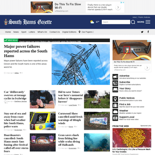 Major power failures reported across the South Hams | Home | South Hams Gazette