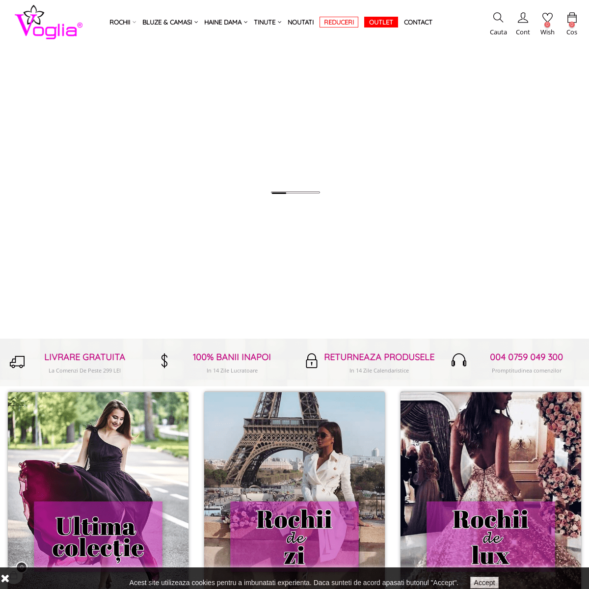 Voglia - Magazin online haine de dama, rochii de seara si accesorii